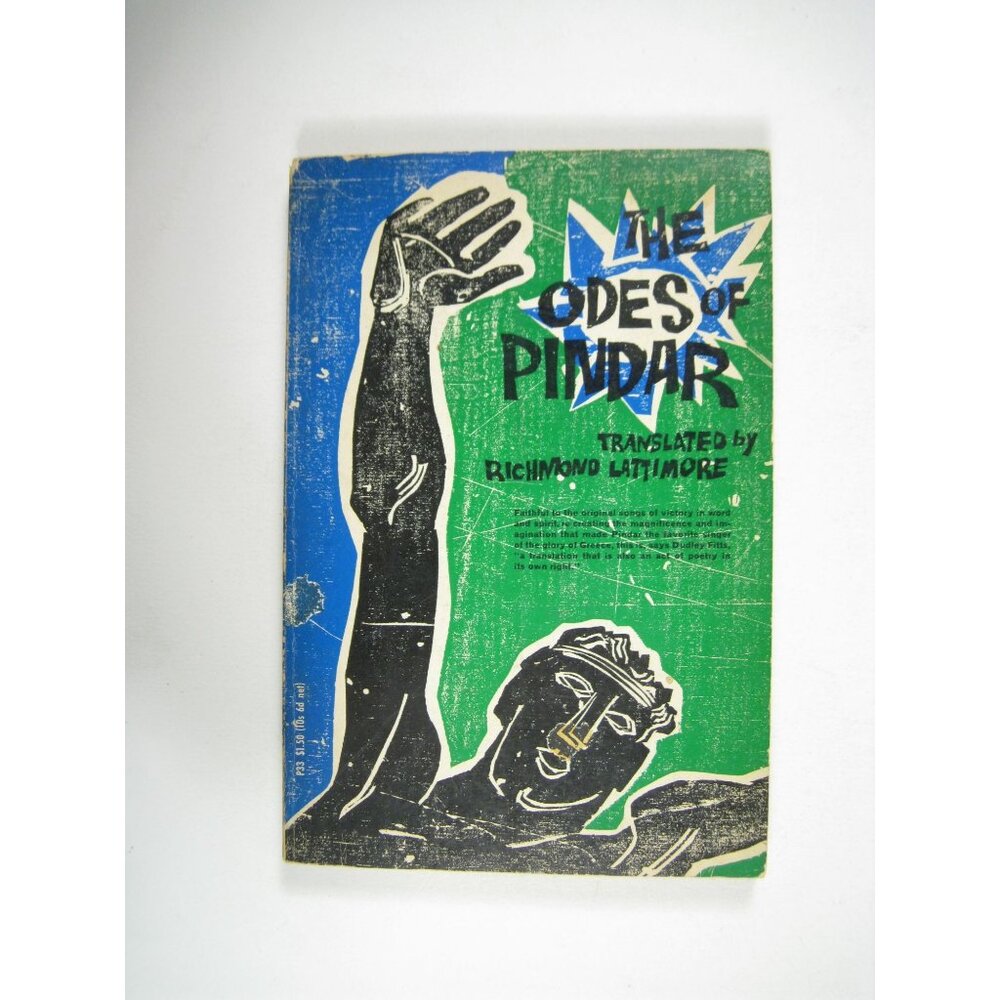 The Odes Of Pindar Translated Richmond Lattimore Vintage Paperback